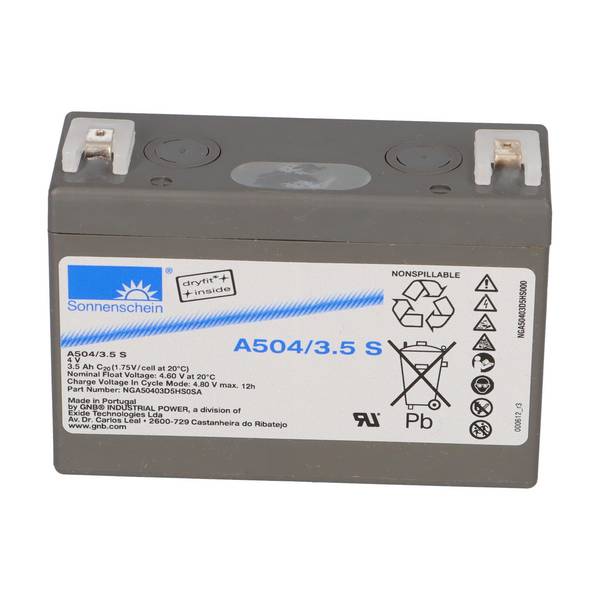 Exide Sonnenschein A504/3.5S 4V 3,5Ah dryfit Gel Standby-Akku