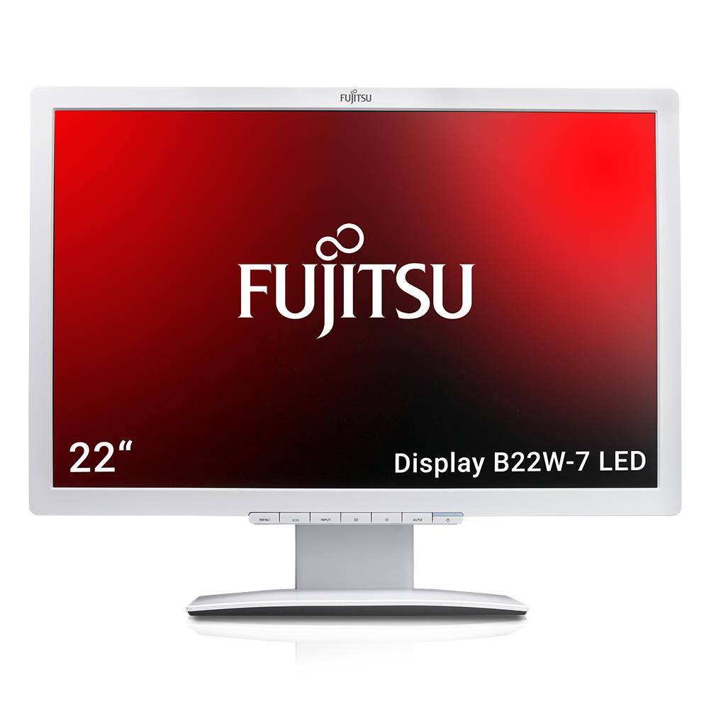 Fujitsu Display B22W-7 LED 55,9cm (22") TFT-Monitor (WSXGA+ 1680x1050, Pivot, DP + DVI-D + VGA) Marmorgrau