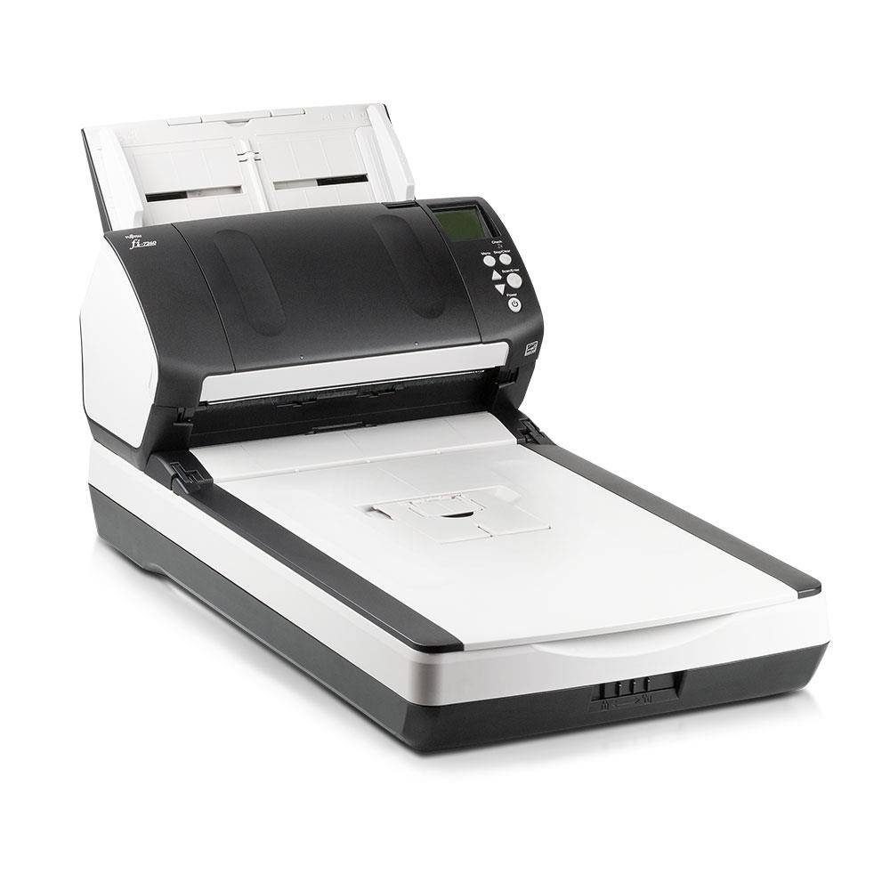 Fujitsu fi-7260 Dokumentenscanner (60 S/min. farbe, 600x600 dpi, ADF, Duplex, USB 3.0) Schwarz-0