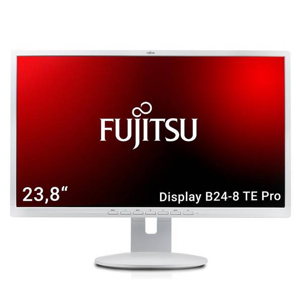 Fujitsu Display B24-8 TE Pro 60,5cm (23,8") TFT-Monitor (LED, FULL HD, IPS, Pivot, DisplayPort + DVI-D) Grau