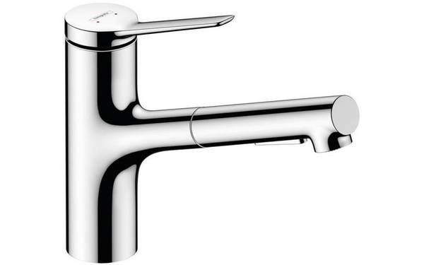 Einhebel-Küchenmischer Zesis M33 ComfortZone 150, 2 jets, sBox chrom