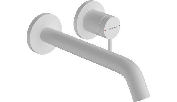 HG Einhebel-Waschtischmischer Tecturis S UP f Wd-mon Ausladung 225mm mattweiß
