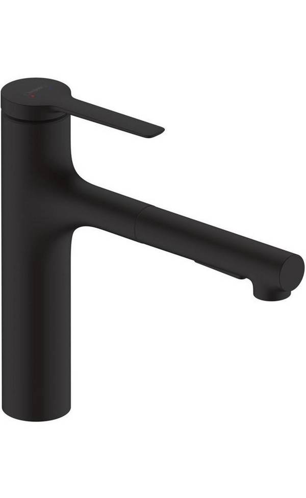 Einhebel-Küchenmischer Zesis M33 ComfortZone 160, 2 jets mattschwarz