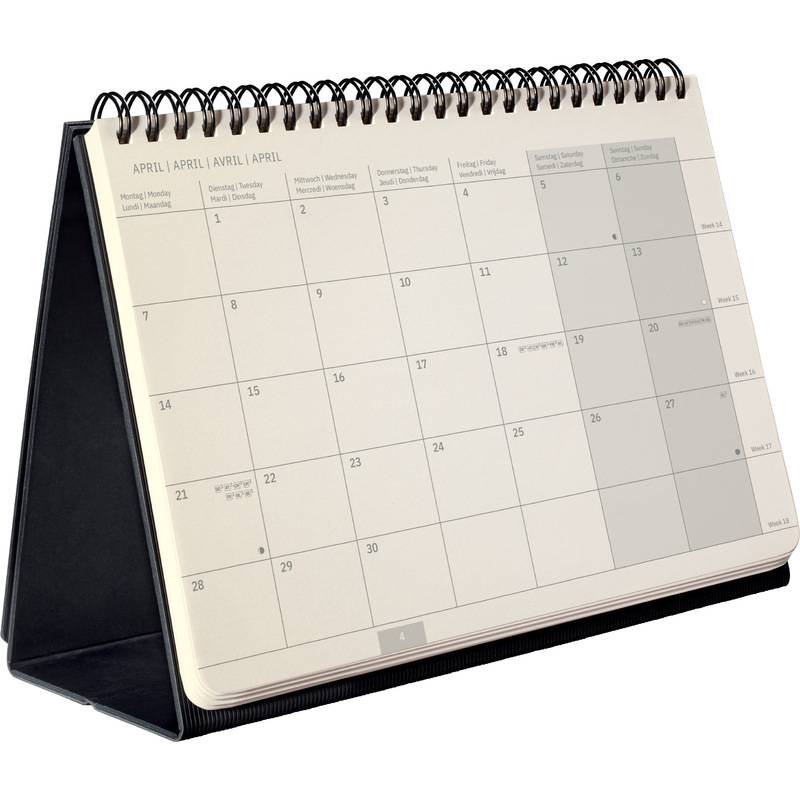 Tischkalender Conceptum 2027 Hardcover schwarz 144 Seiten ca. A5 quer-0
