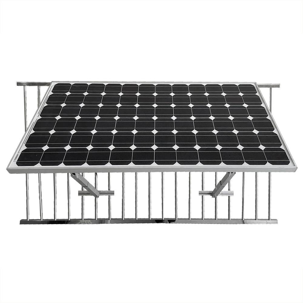 Solarmodul Halter für Balkongeländer Rahmenhöhe 30-35mm Neigungsverstellbar-0