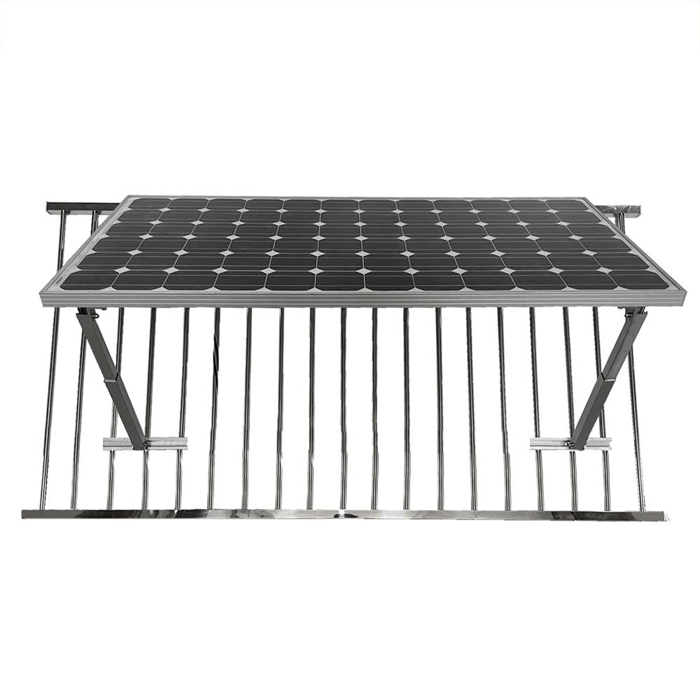 Solarmodul Halter für Balkongeländer Rahmenhöhe 30-35mm Neigungsverstellbar-1