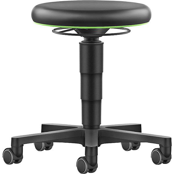 Hocker Allround mit Rollen Kunstleder Farbring grün. Bimos-Sitztechnik | Interest. Buerom. GmbH & CO. KG-0