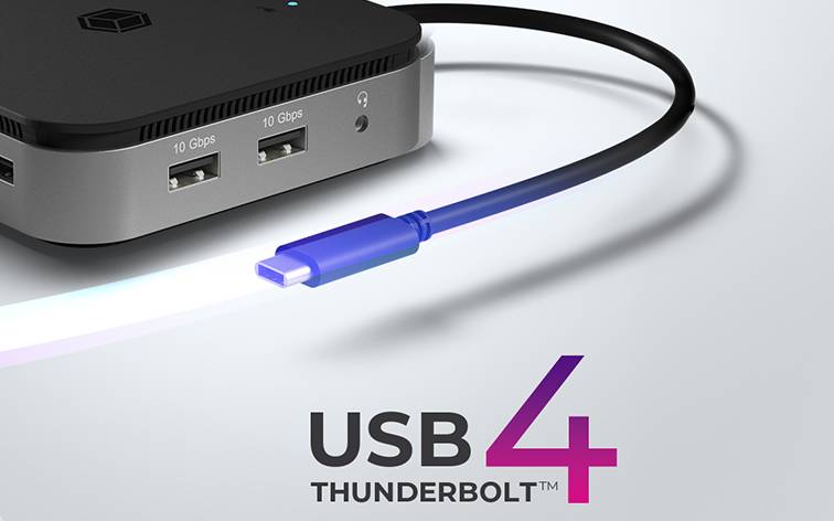 IB-DK4080AC, DisplayLink® Notebook DockingStation, USB 3.2 Gen 1 auf: 3x USB 3.2 Gen 1, 2x DP, 2x HDMI®, 1x GigabitLAN,-1