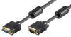 Goobay 50136 VGA Verlängerungskabel / Monitorkabel Full HD / VGA Stecker auf Buchse 15 polig / 2x Ferrit / Schwarz / 2m