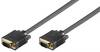 Goobay 93005 VGA auf VGA Kabel / Monitorkabel Full HD / VGA 15 polig 2x Ferritkerne / Bildschirmkabel / Schwarz / 0,8m