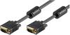 Goobay 68139 VGA auf VGA Kabel / Monitorkabel Full HD / VGA 15 polig / 2x Ferritkerne / Bildschirmkabel / Schwarz / 15m