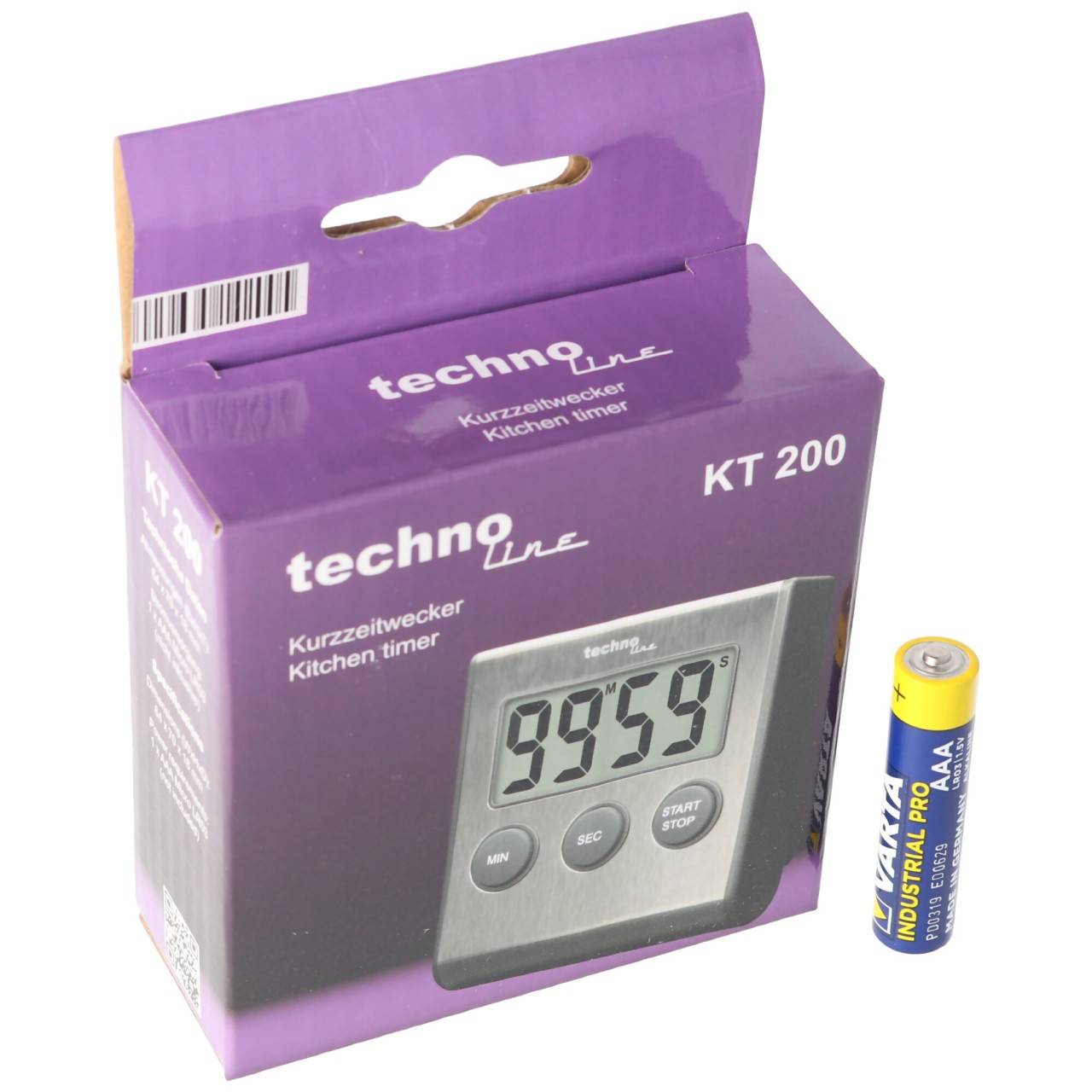 Edelstahl Digital Küchentimer, Timer mit Alarm, up und down Funktion, Ständer, Magnet-0