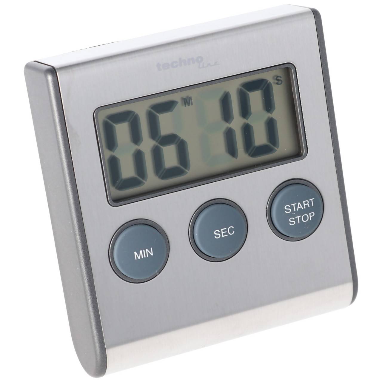 Edelstahl Digital Küchentimer, Timer mit Alarm, up und down Funktion, Ständer, Magnet-2