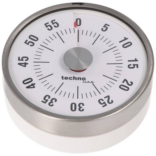 Kurzzeitwecker Analog Silber im klassischen, runden Design