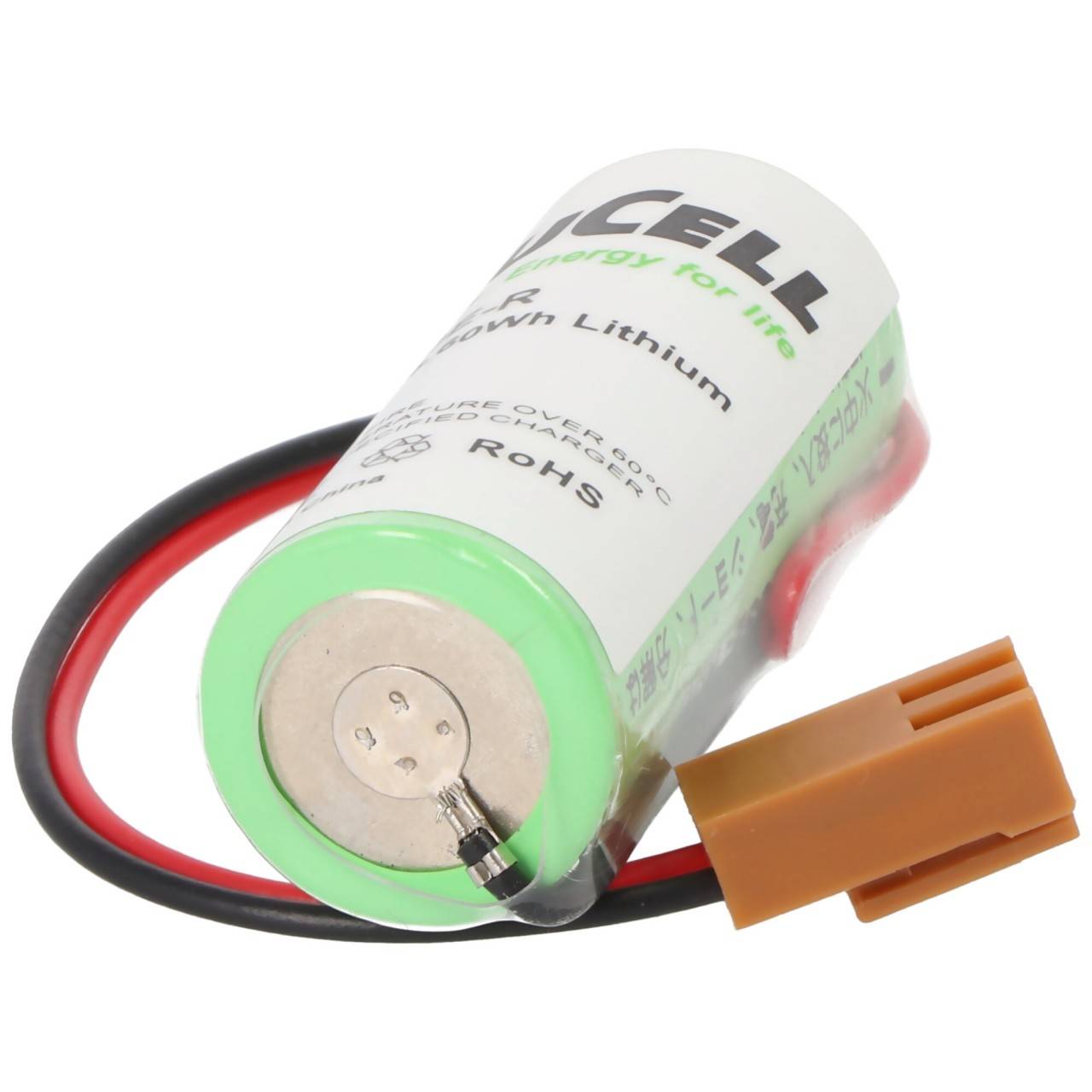 Lithium Batterie CR17450E-R Size A, LX98L-0031-0012, mit Kabel und Stecker, Fanuc A98L-0031-0012 Batterie, Stecker...-2