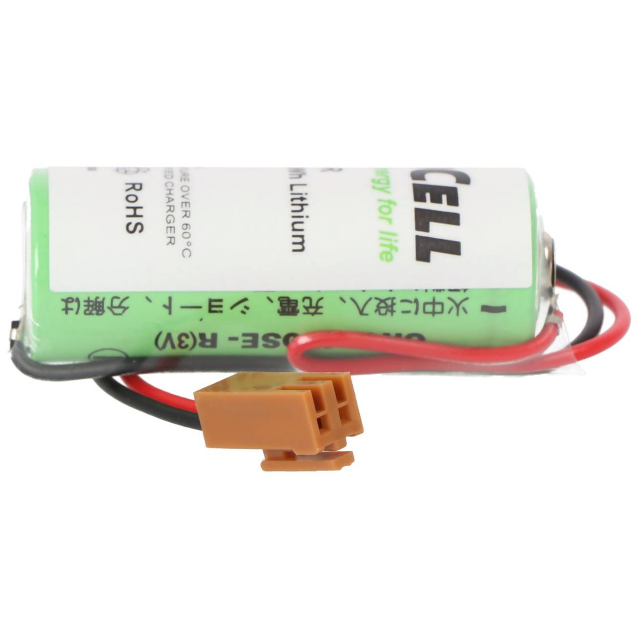 Lithium Batterie CR17450E-R Size A, LX98L-0031-0012, mit Kabel und Stecker, Fanuc A98L-0031-0012 Batterie, Stecker...-4