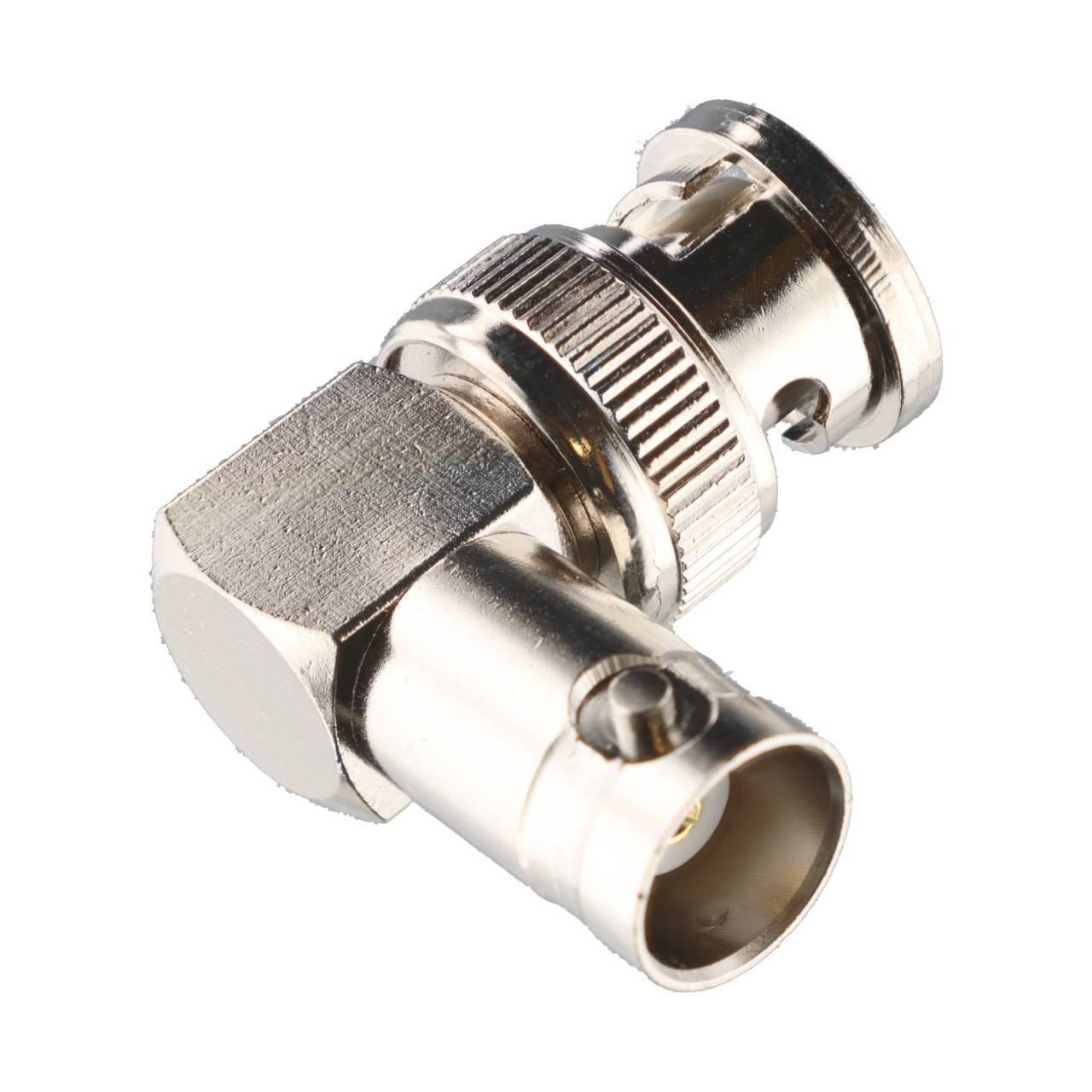 Goobay BNC-Winkelstecker > Kupplung mit vergoldeten Kontakten-1