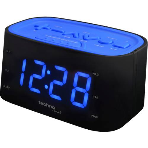 Radiowecker mit Senderspeicherung - WT 465 Schwarz Blau-2