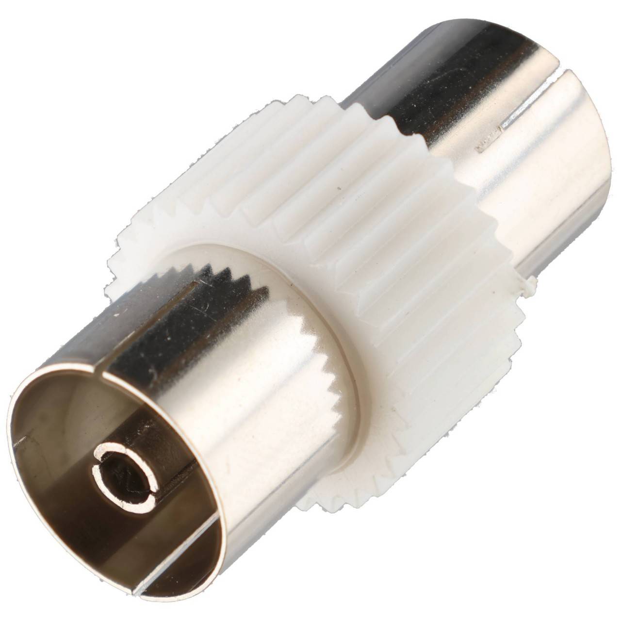 Goobay Koax-Adapter: Koax-Buchse > Koax-Buchse Kunststoff-1