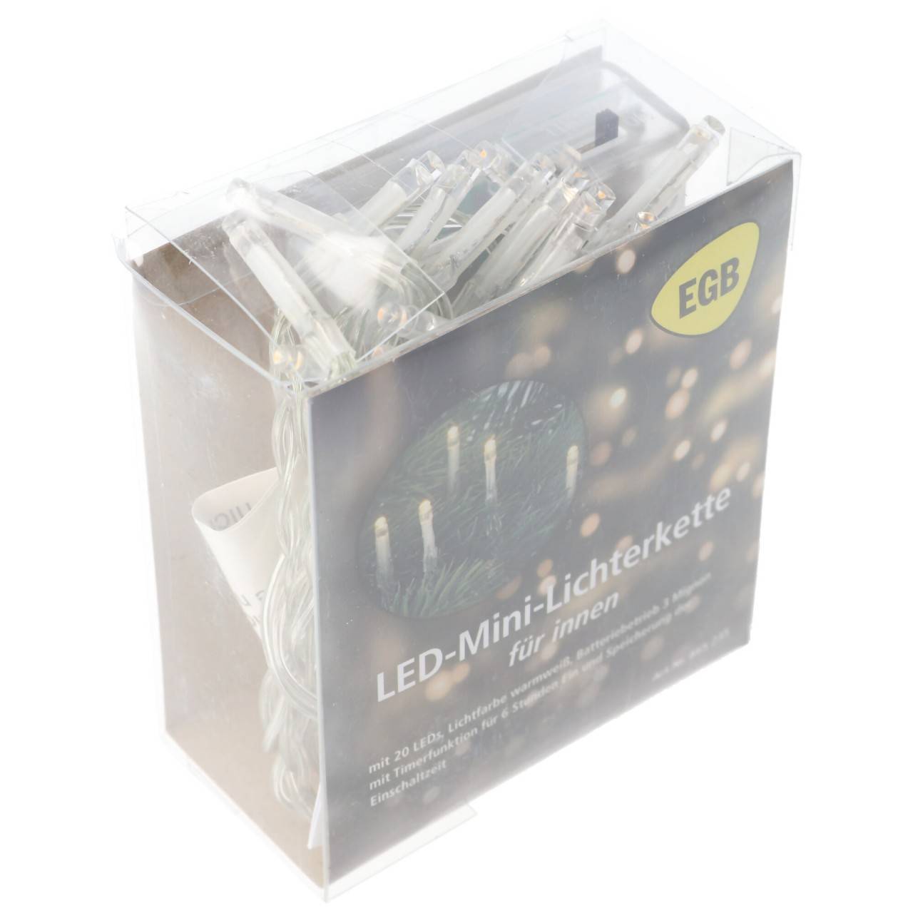 EGB LED-Mini-Lichterkette 20 flg. Batteriebetrieb mit Timer-2