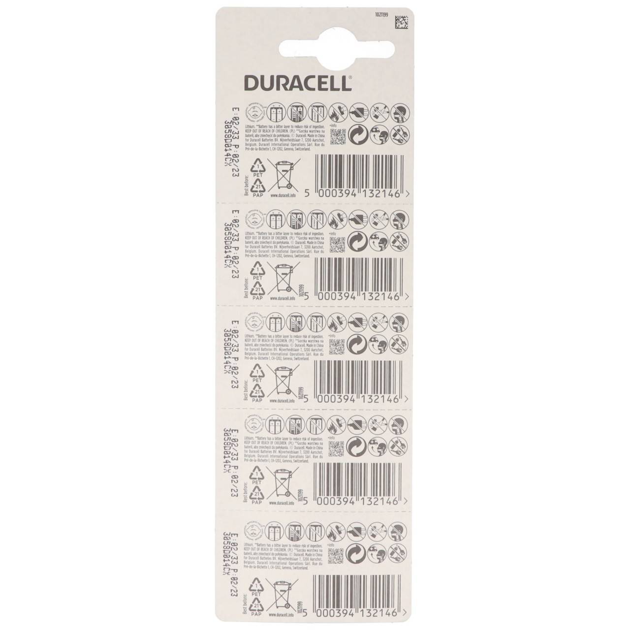 5x Duracell DL2025, CR2025 Blister 3 Volt Lithium Batterie-2