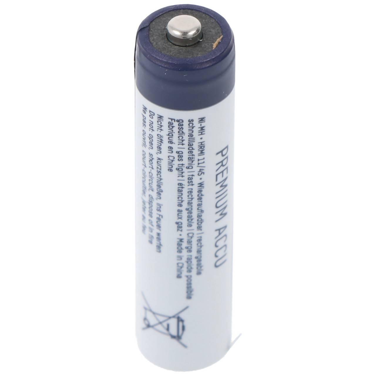 Ansmann NiMH Akku Micro, AAA, LR03, 1,2 Volt mit 1100mAh im 4er Pack-4