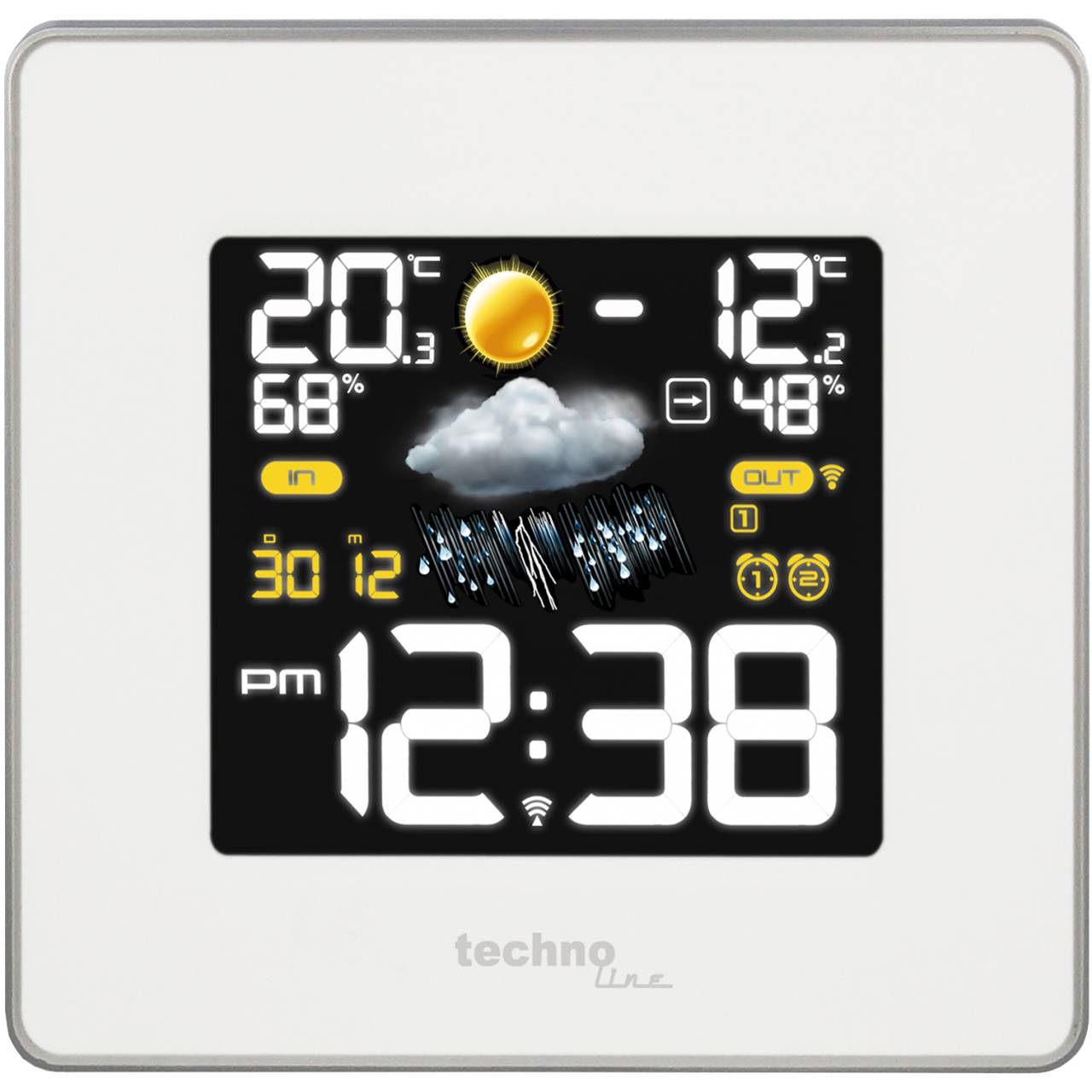 WS 6440 - Wetterstation mit farbigen LED´s-0