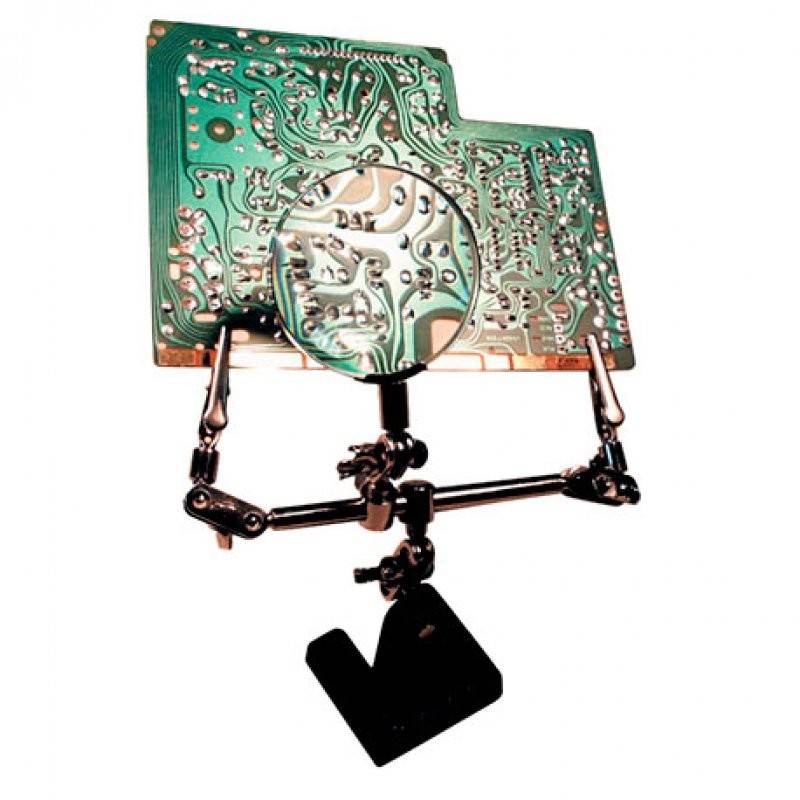 Löthilfe Dritte Hand mit Lupe ideale Hilfe für Ihre Lötarbeiten-1