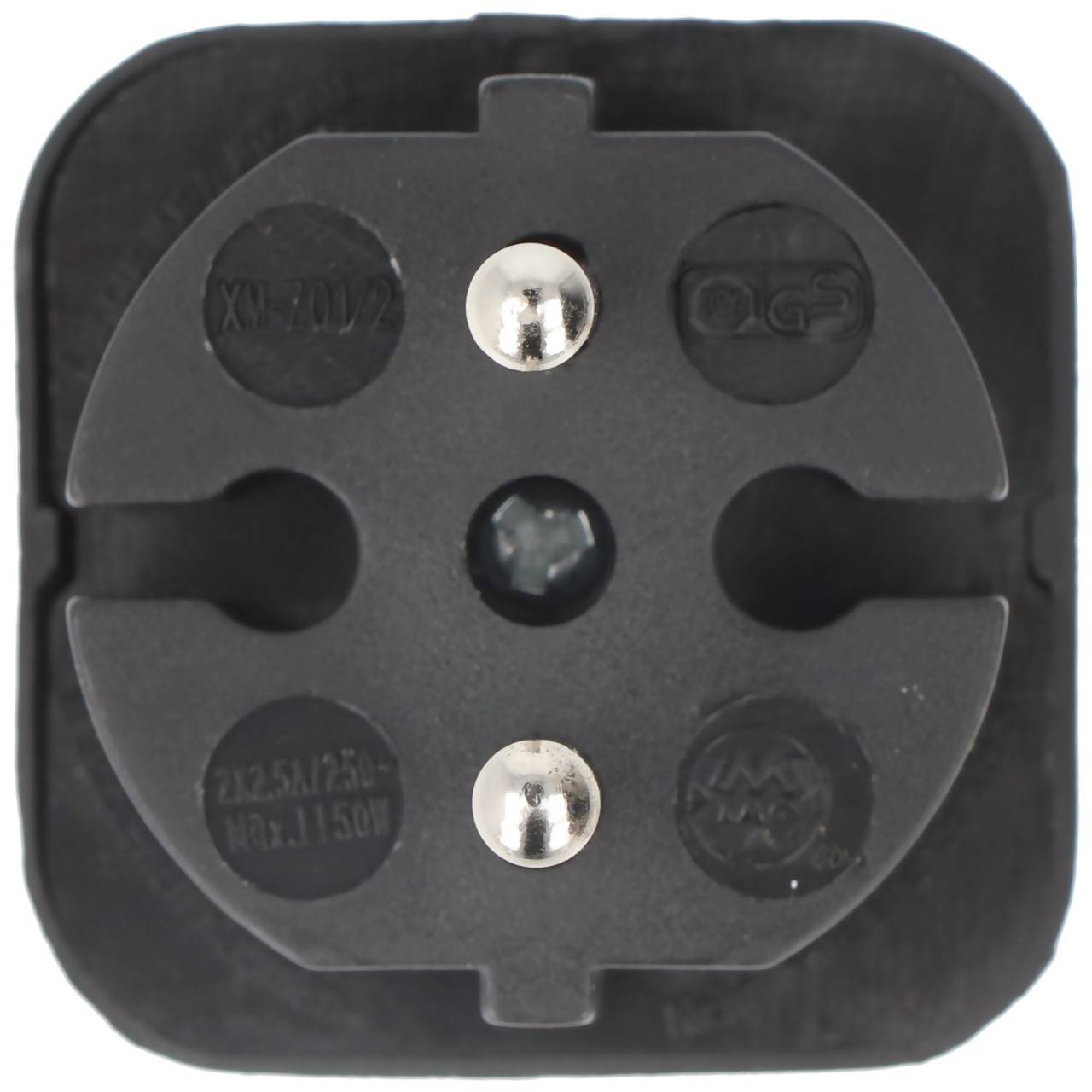 Multistecker 2x Euro schwarz-4