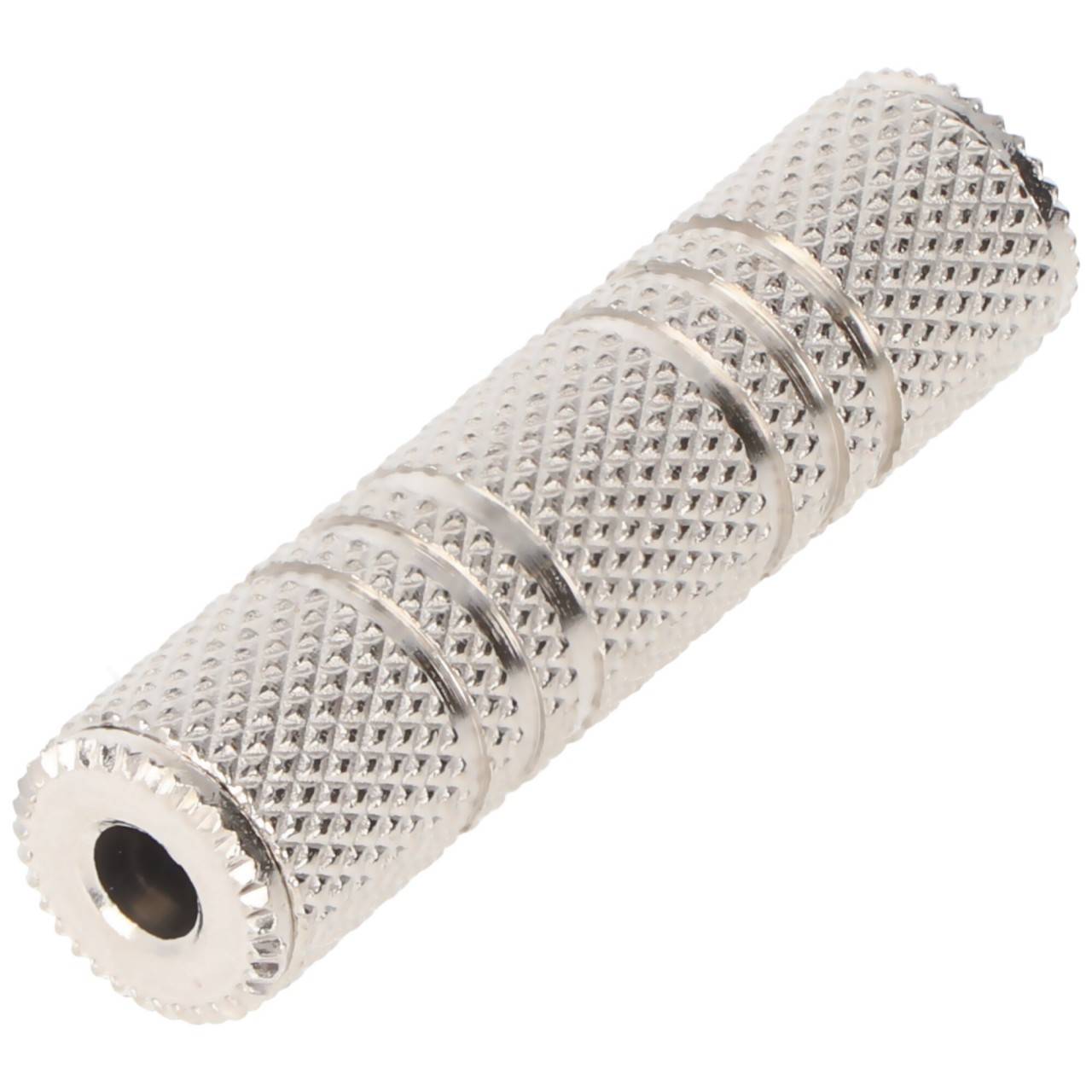 Goobay Kopfhörer-Adapter, AUX-Klinke 3,5 mm, Buchse zu Buchse, Metallausführung - 1x 3,5-mm-Klinkenbuchse (3-polig,...-4