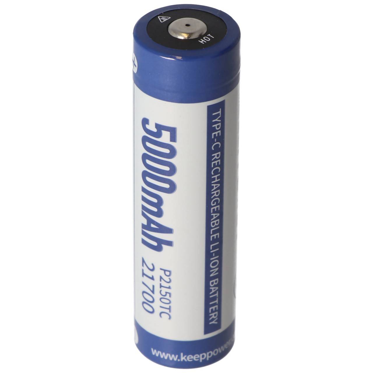 21700 Li-ion Akku 5000mAh Li-Ionen 3,7V - 3,6V 76,2x21,4mm mit PCB Schutz inkl. USB-C Lademöglichkeit P2150TC (ohne...-0