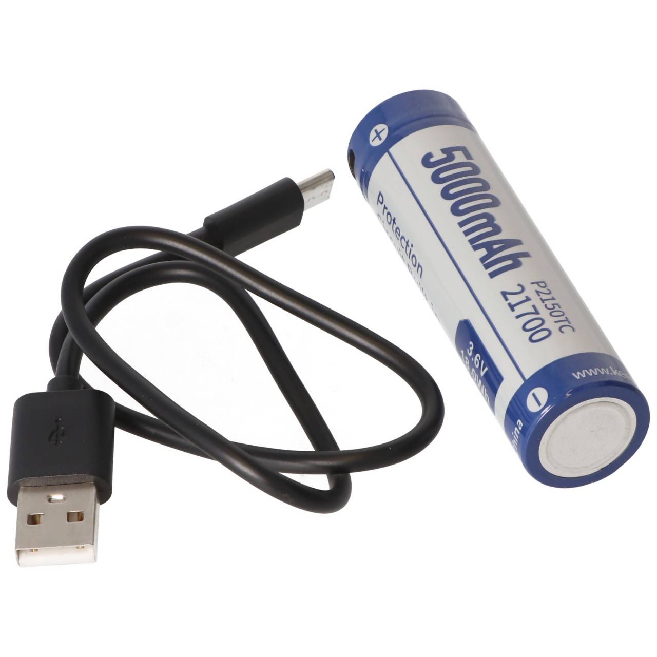 21700 Li-ion Akku 5000mAh Li-Ionen 3,7V - 3,6V 76,2x21,4mm mit PCB Schutz inkl. USB-C Lademöglichkeit P2150TC (ohne...-3
