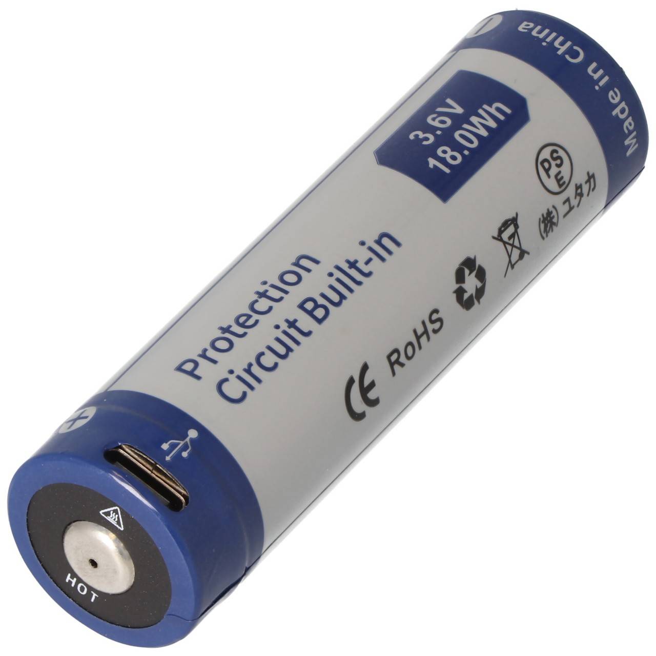 21700 Li-ion Akku 5000mAh Li-Ionen 3,7V - 3,6V 76,2x21,4mm mit PCB Schutz inkl. USB-C Lademöglichkeit P2150TC (ohne...-4