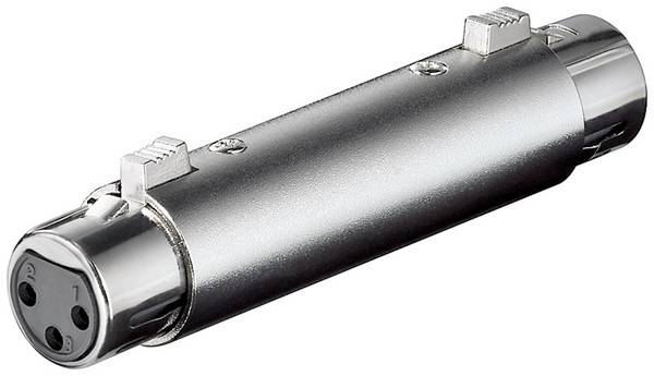 Goobay XLR-Adapter/-Kupplung, Buchse zu Buchse - XLR-Buchse (3-Pin) > XLR-Buchse (3-Pin)
