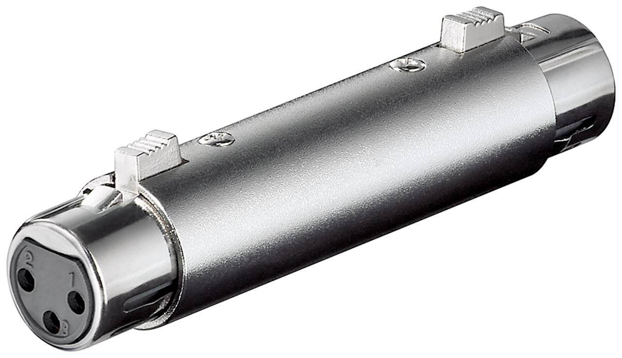 Goobay XLR-Adapter/-Kupplung, Buchse zu Buchse - XLR-Buchse (3-Pin) > XLR-Buchse (3-Pin)-0
