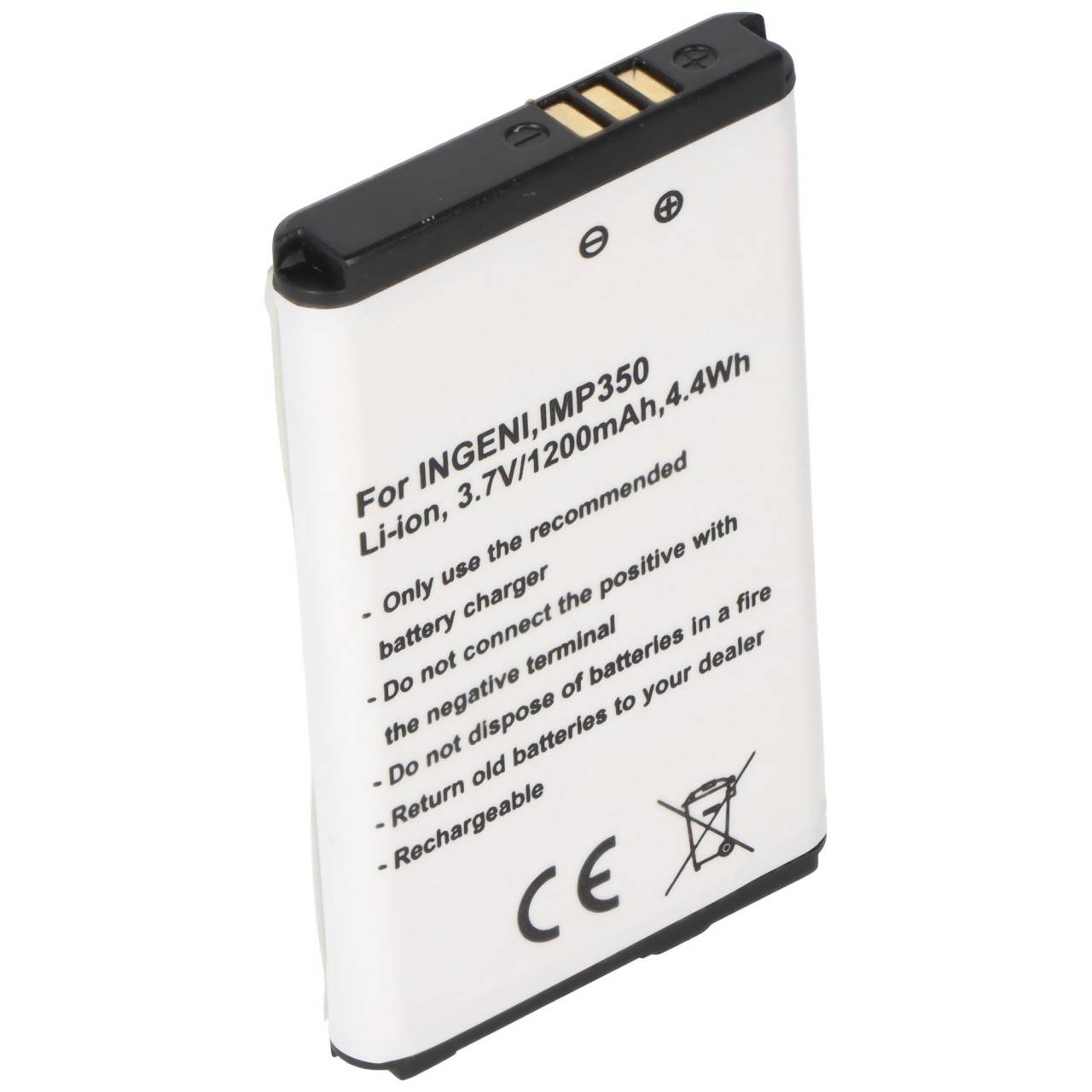 Akku passend für Ingenico, IMP350, Li-ion, 3,7V, 1200mAh, 4,4Wh-0