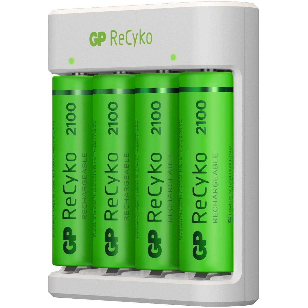 USB-Modell Ladegerät GP E411 inkl. 4x ReCyko 1,2V AA Mignon 2100 mAh Akkus-4