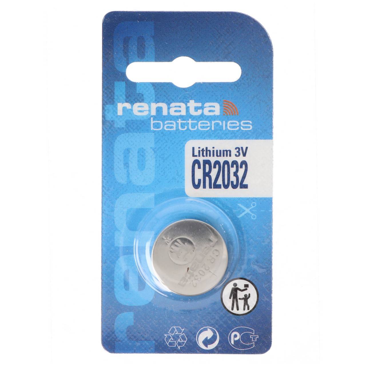 Renata CR2032, 3V Lithium Batterie-0