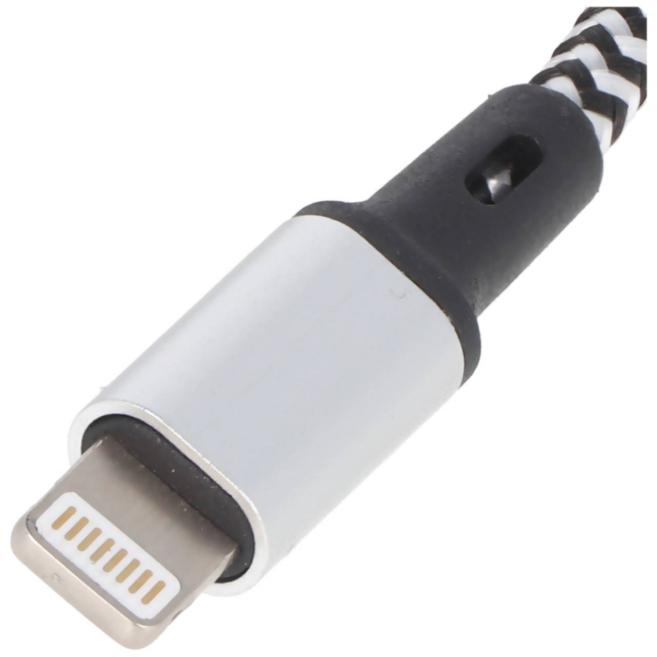Universal Ladekabel 3in1 für Apple, USB-C, Micro-USB robust mit TPE-Ummantelung, Aluminium-Steckern-4