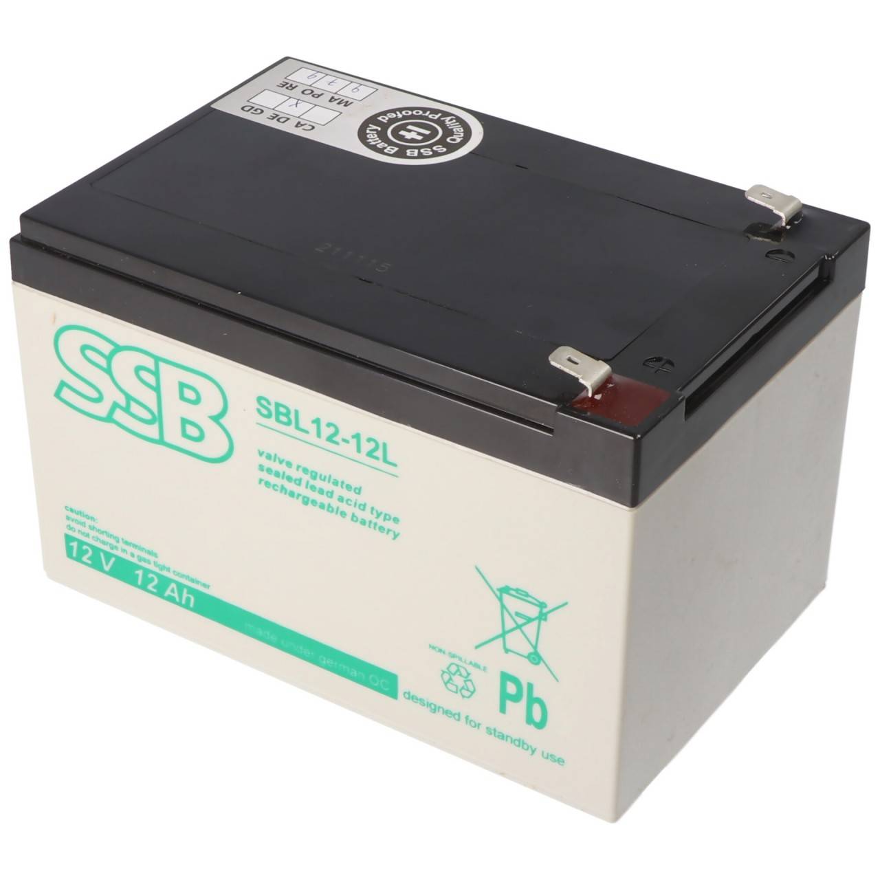 SSB SBL12-12L 12V 12Ah Bleiakku AGM Blei Gel Akku-0