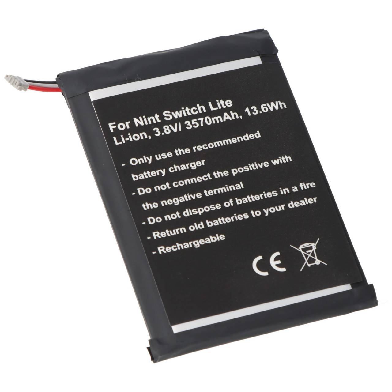 Akku passend für Nintendo Switch Lite, Li-ion, 3,8V, 3500mAh, 12,9Wh
