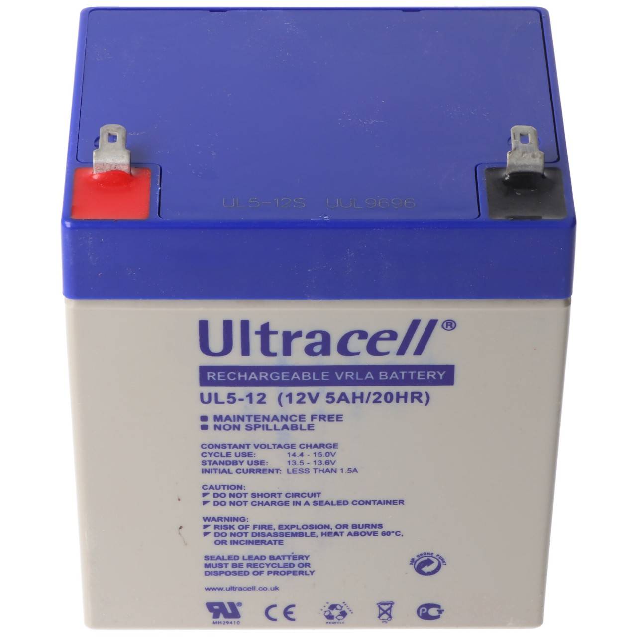 Ultracell UL5-12 12V 5Ah Bleiakku AGM Blei Gel Akku-0