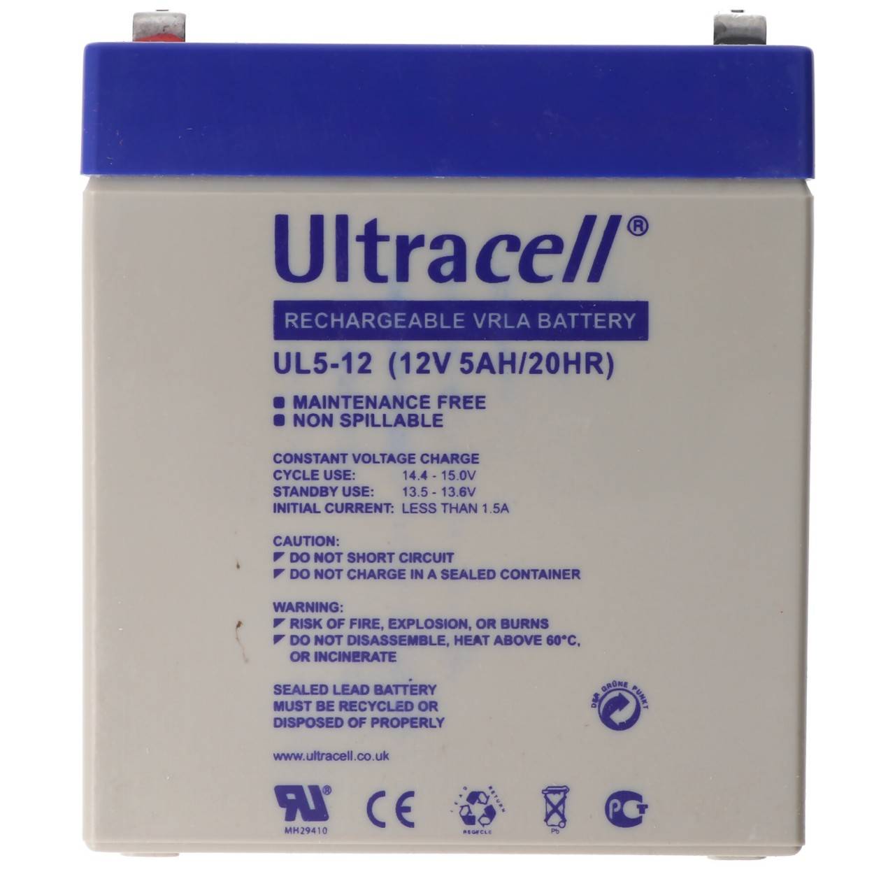 Ultracell UL5-12 12V 5Ah Bleiakku AGM Blei Gel Akku-3