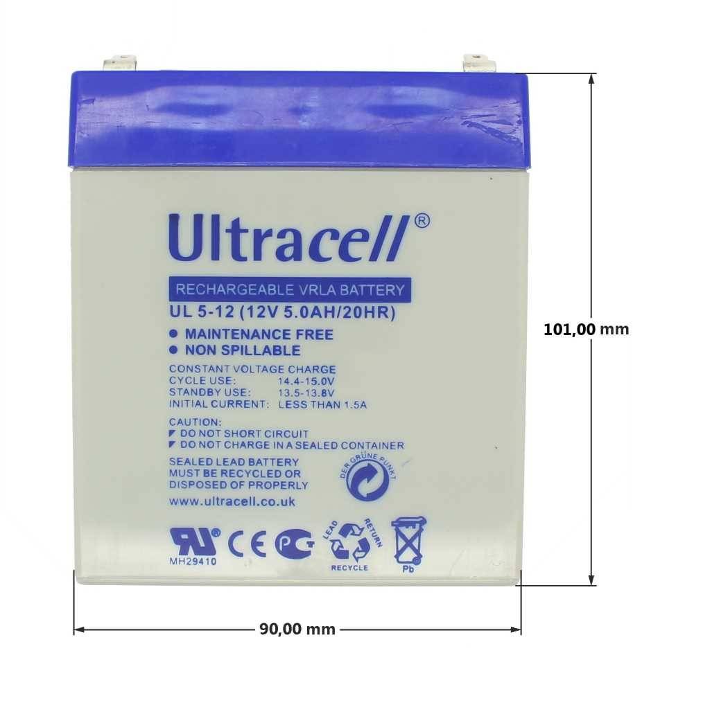 Ultracell UL5-12 12V 5Ah Bleiakku AGM Blei Gel Akku-4