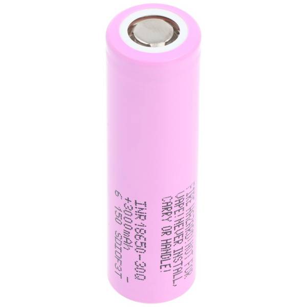 Samsung INR18650-30Q - 3,6V - 3,7V, 3000mAh max. 15A, Abmessungen 64,85x18,33mm
