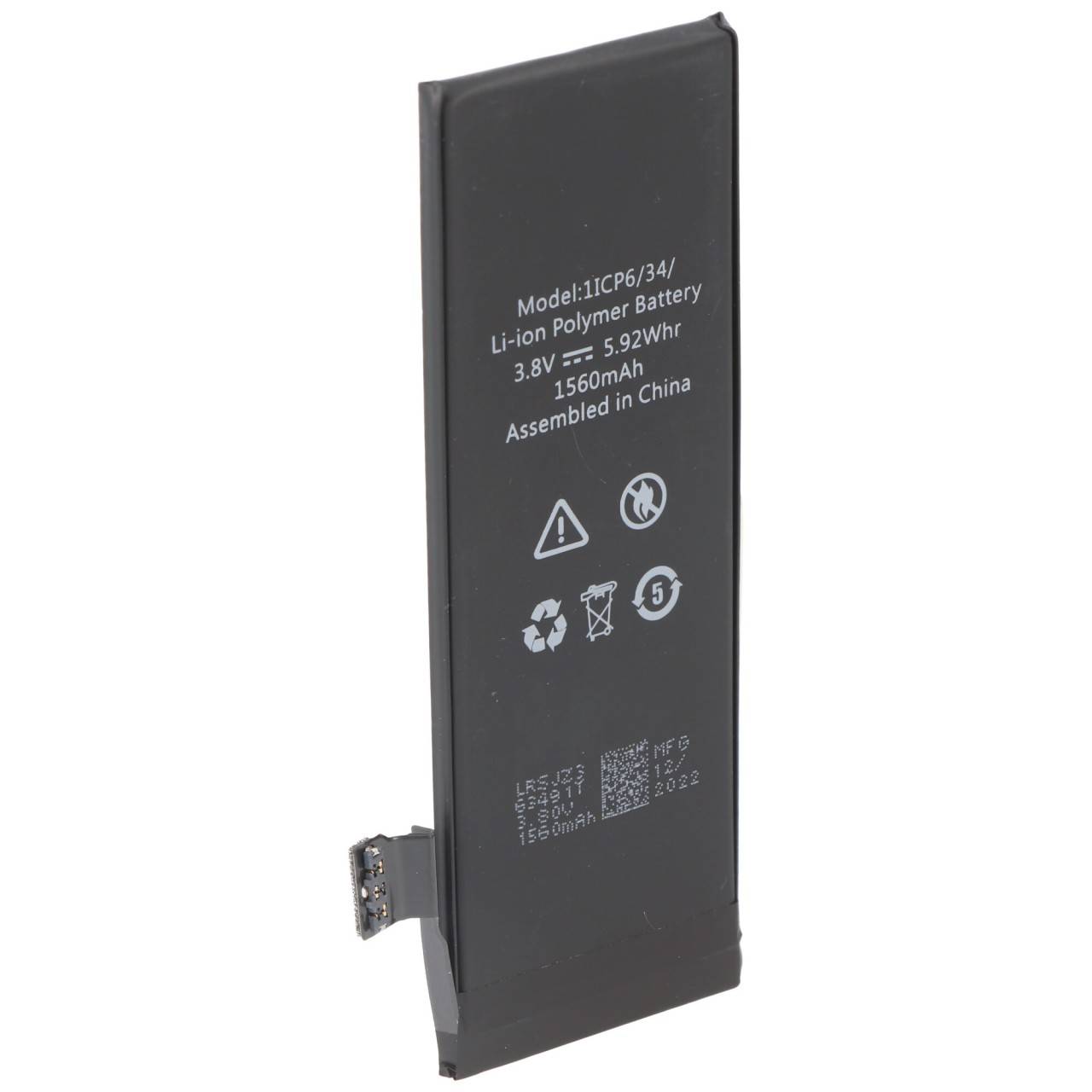 Akku für Apple iPhone 5s Akku 616-0720, 616-0652, 616-0728, kein Original Apple Akku-0