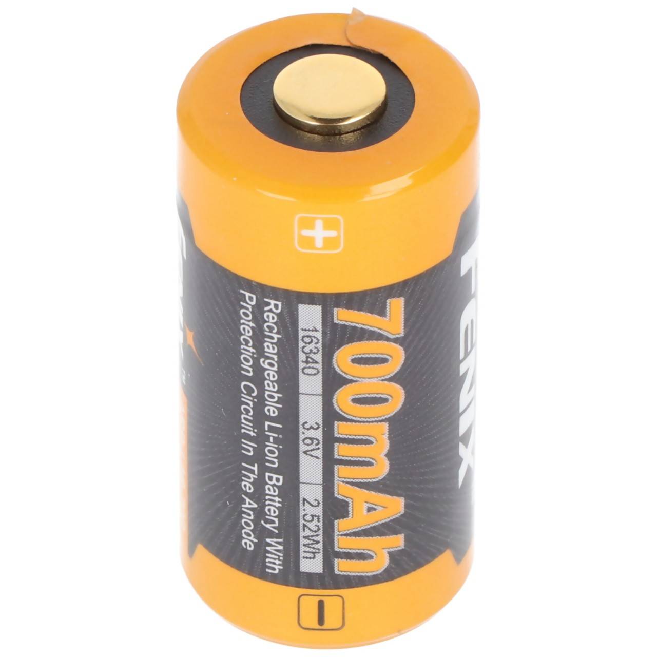 CR123 A Li-ion Batterie wiederaufladbar 3,6-3,7 Volt min.700mAh, typisch 760mAh, max. 820mAh, 35x16mm mit AkkuShop...-1