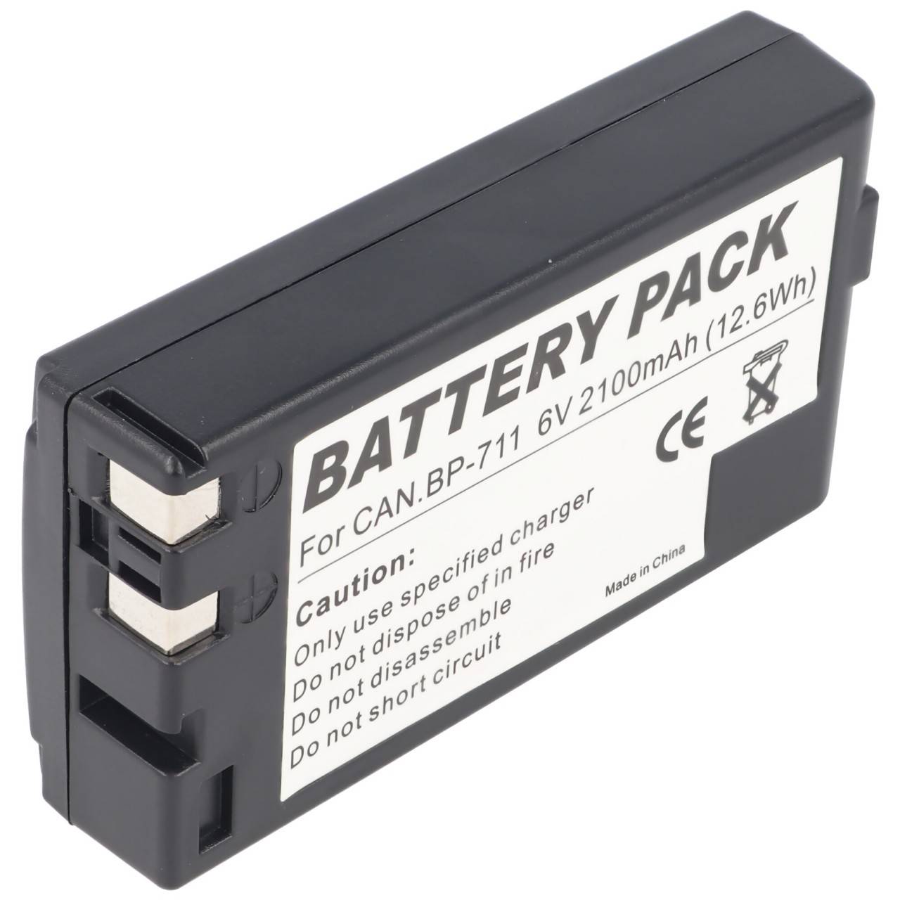 AccuCell Akku passend für Duracell DR12, DR-12, NiMH 2100mAh-1