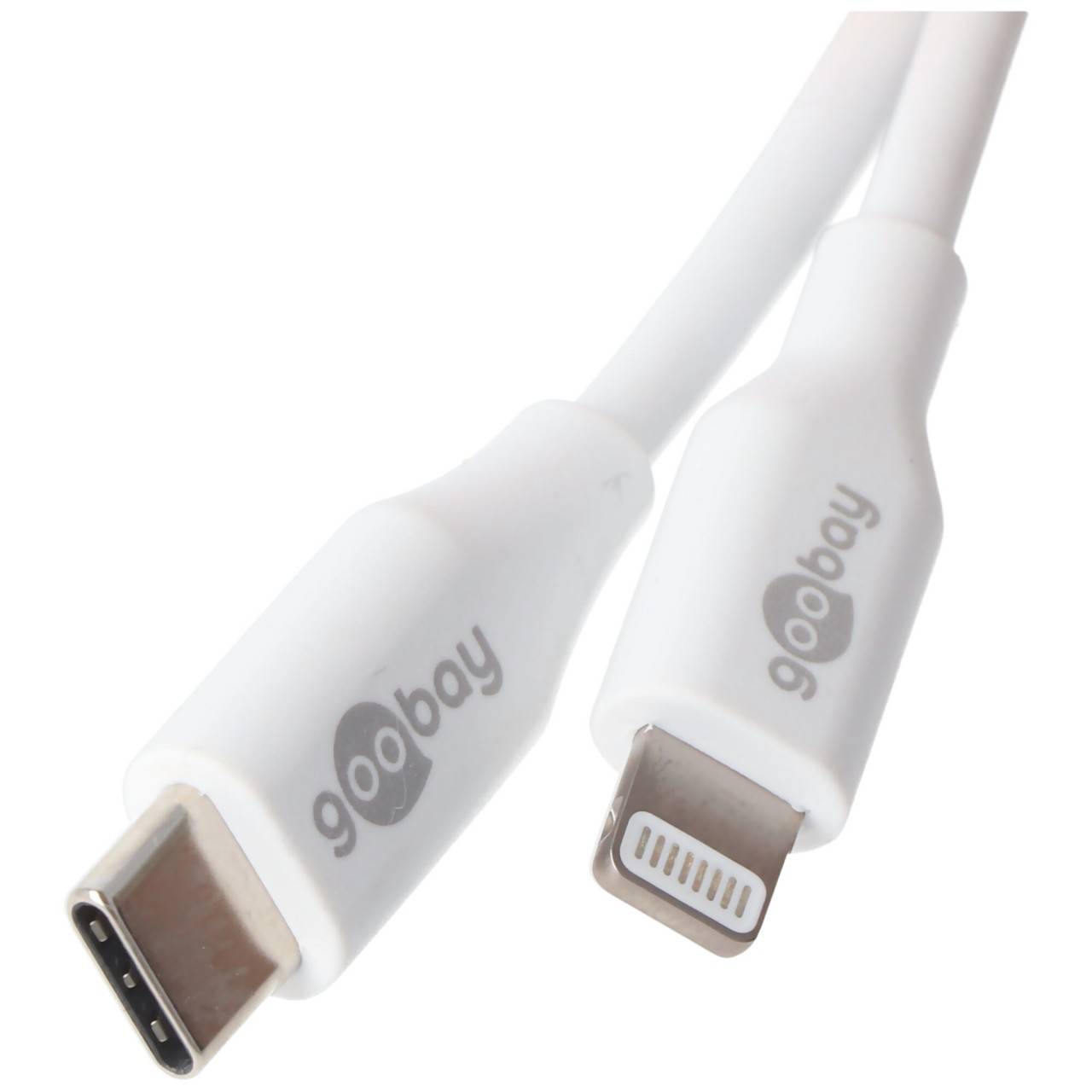 Lightning USB-C Lade- und Synchronisationskabel, das MFi-Kabel für Apple iPhone, iPad, weiß 0,5 Meter-1