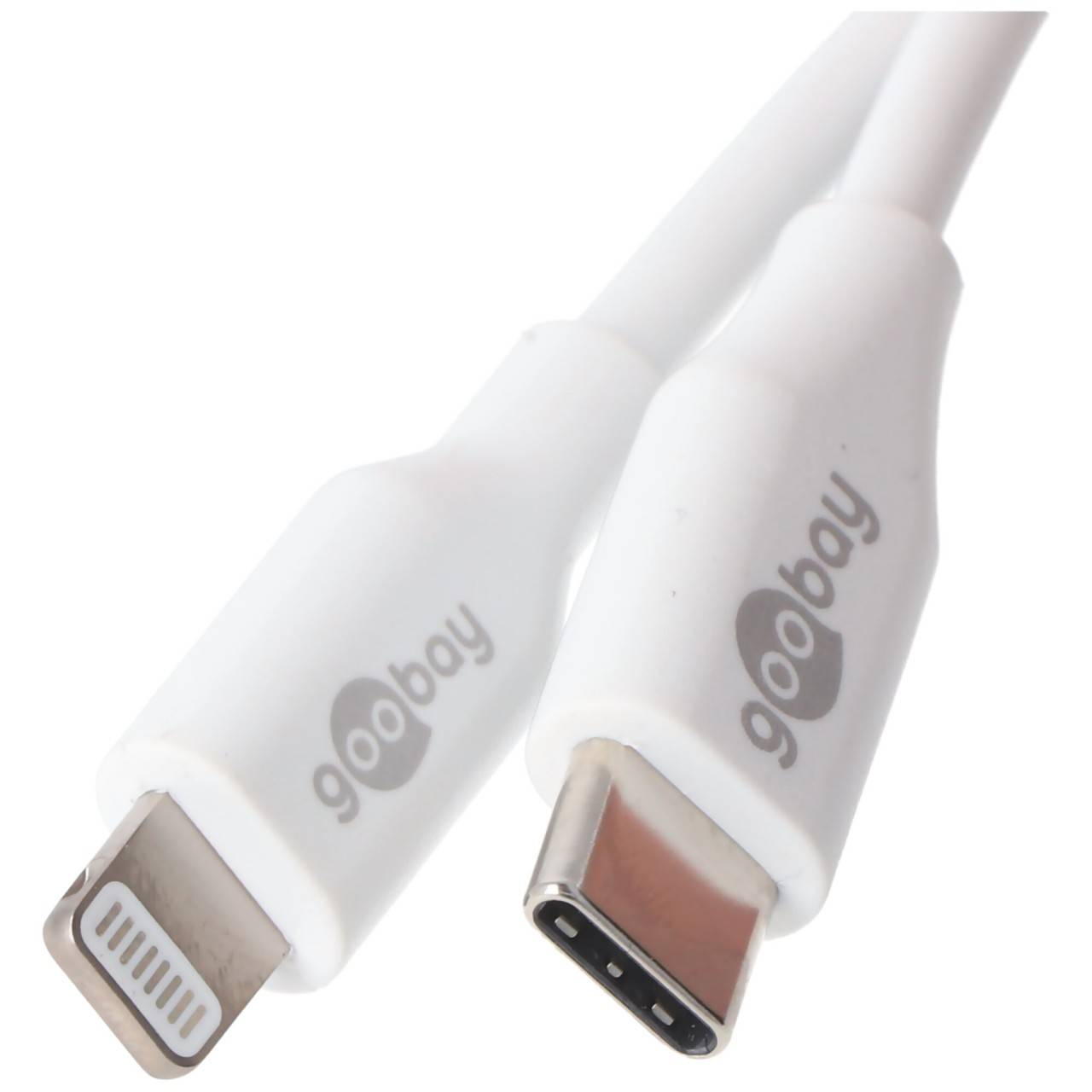 Lightning USB-C Lade- und Synchronisationskabel, das MFi-Kabel für Apple iPhone, iPad, weiß 0,5 Meter-2